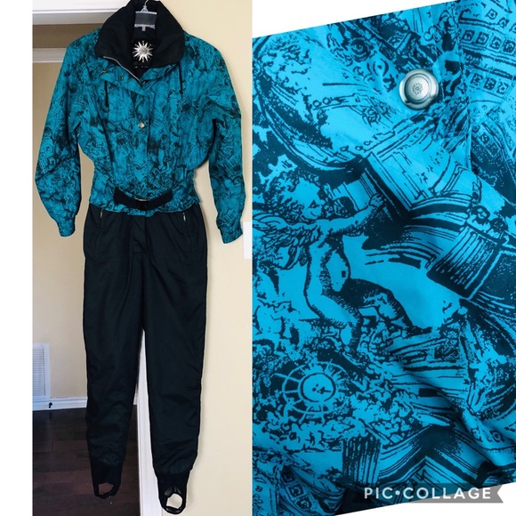 Vintage Ski Suit Size 6 - Picture 1 of 9
